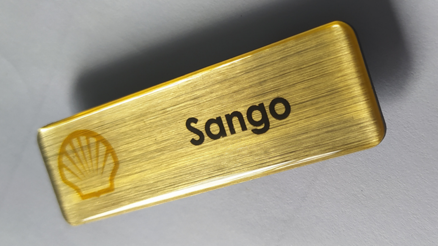 What are our name badges made of